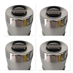 4 Pack American Racing 1515002 899058 Chrome 8 Lug Center Cap
