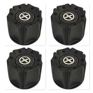 4 Pack American Racing AX181 Artillery SC157B SC-157 S808-07 Black Center Cap
