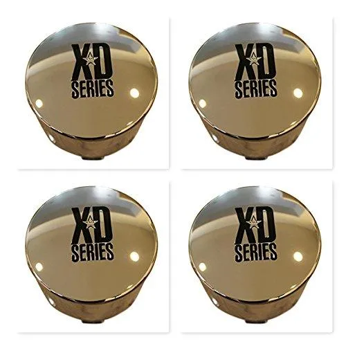 4 Pack KMC XD Series 122 Enduro 8 Lug Chrome Push Thru Center Cap 1001125 1001342