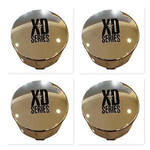 4 Pack KMC XD Series 122 Enduro 8 Lug Chrome Push Thru Center Cap 1001125 1001342
