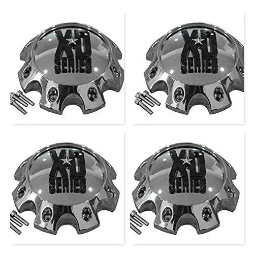 4 Pack KMC XD Series 441 796 797 798 8 Lug Chrome Short Center Cap 309B170-8H