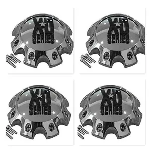4 Pack KMC XD Series 441 796 797 798 8 Lug Chrome Short Center Cap 309B170-8H