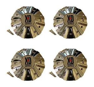 4 x KMC XD Series 778 Monster Chrome Wheel Rim Center Cap 846L215
