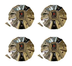 4 x KMC XD Series 778 Monster Chrome Wheel Rim Center Cap 846L215