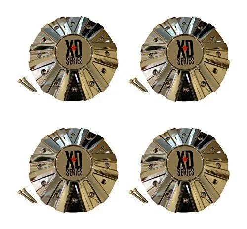 4 x KMC XD Series 778 Monster Chrome Wheel Rim Center Cap 846L215