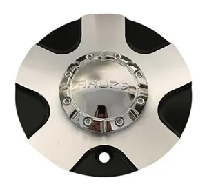 Akuza Wheels EMR455-CAP-B S512-39 Black and Machined Center Cap