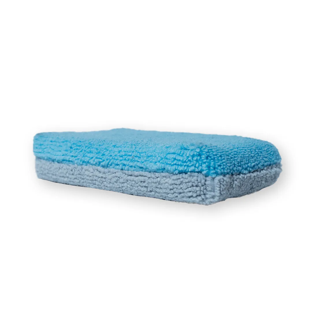 AUTOFIBER Thin Saver Applicator Terry Microfiber Coating Applicator Sponge w/ Plastic Barrier