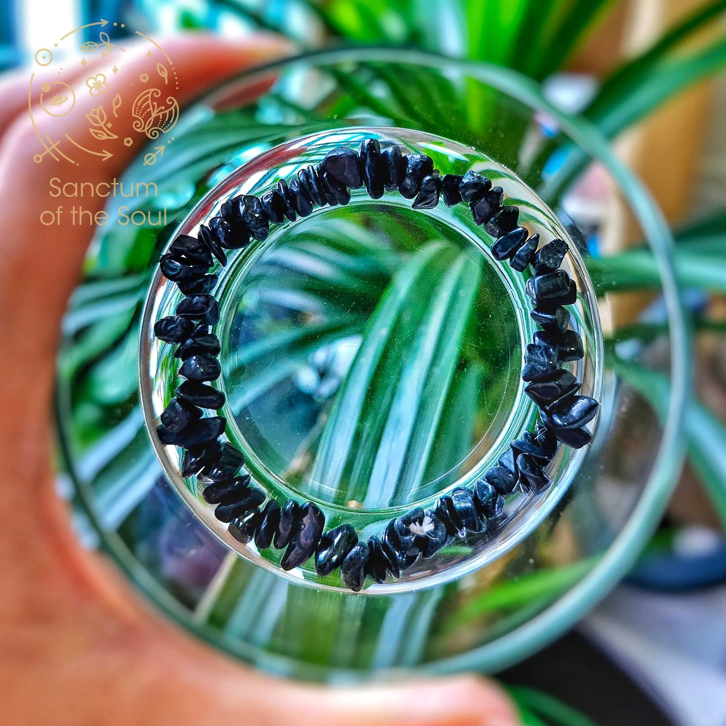 Black Tourmaline Chip Bracelet