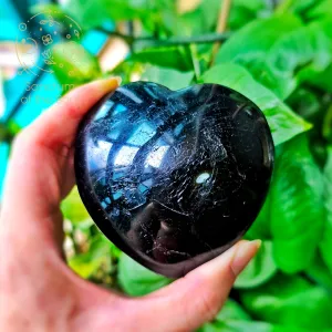 Black Tourmaline Giant Hearts