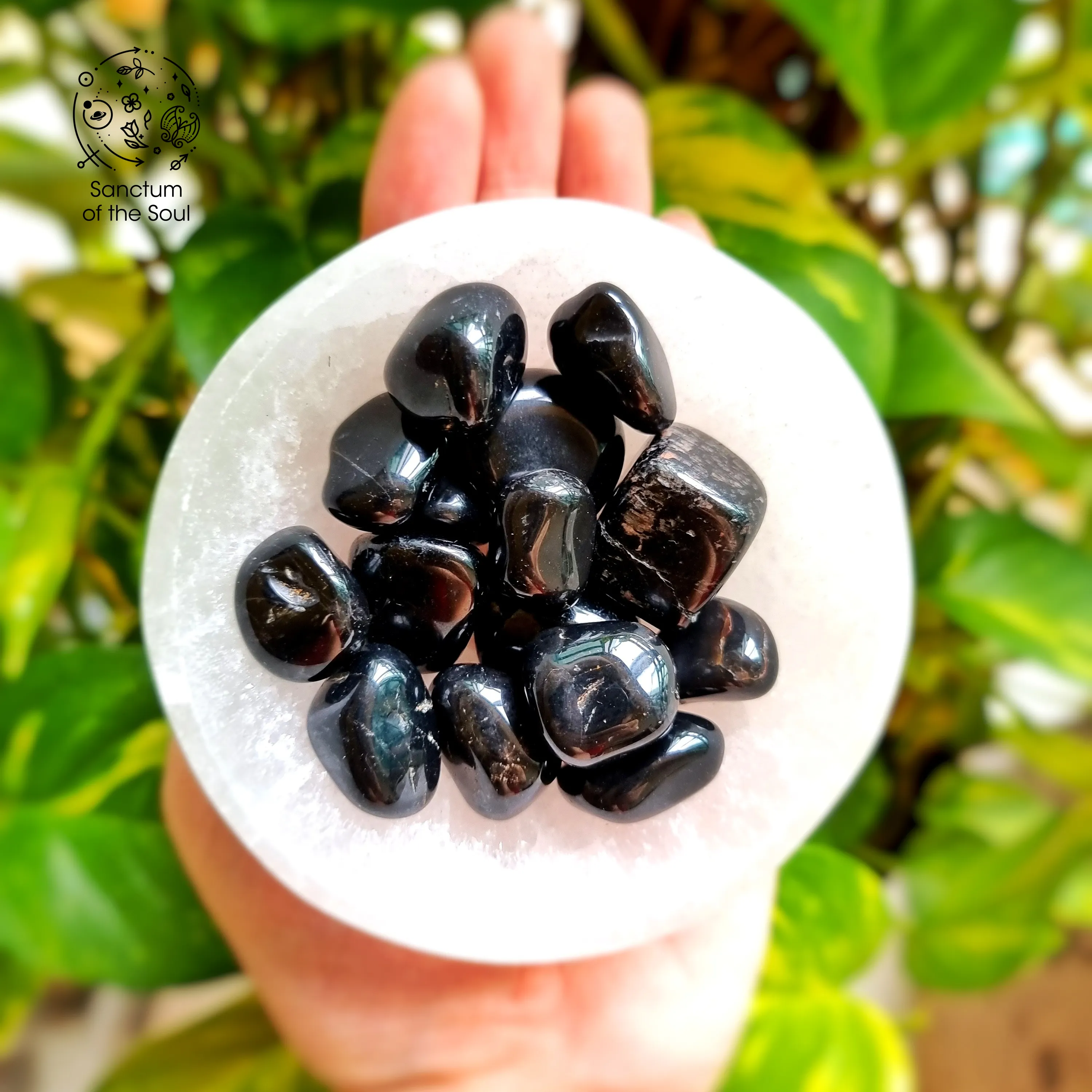 Black Tourmaline Tumbles