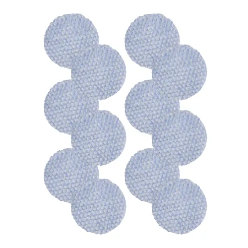 BUFF AND SHINE Blue/White 100% Knitted Wool Blue Foam Interface (Edge Bevel) Cutting