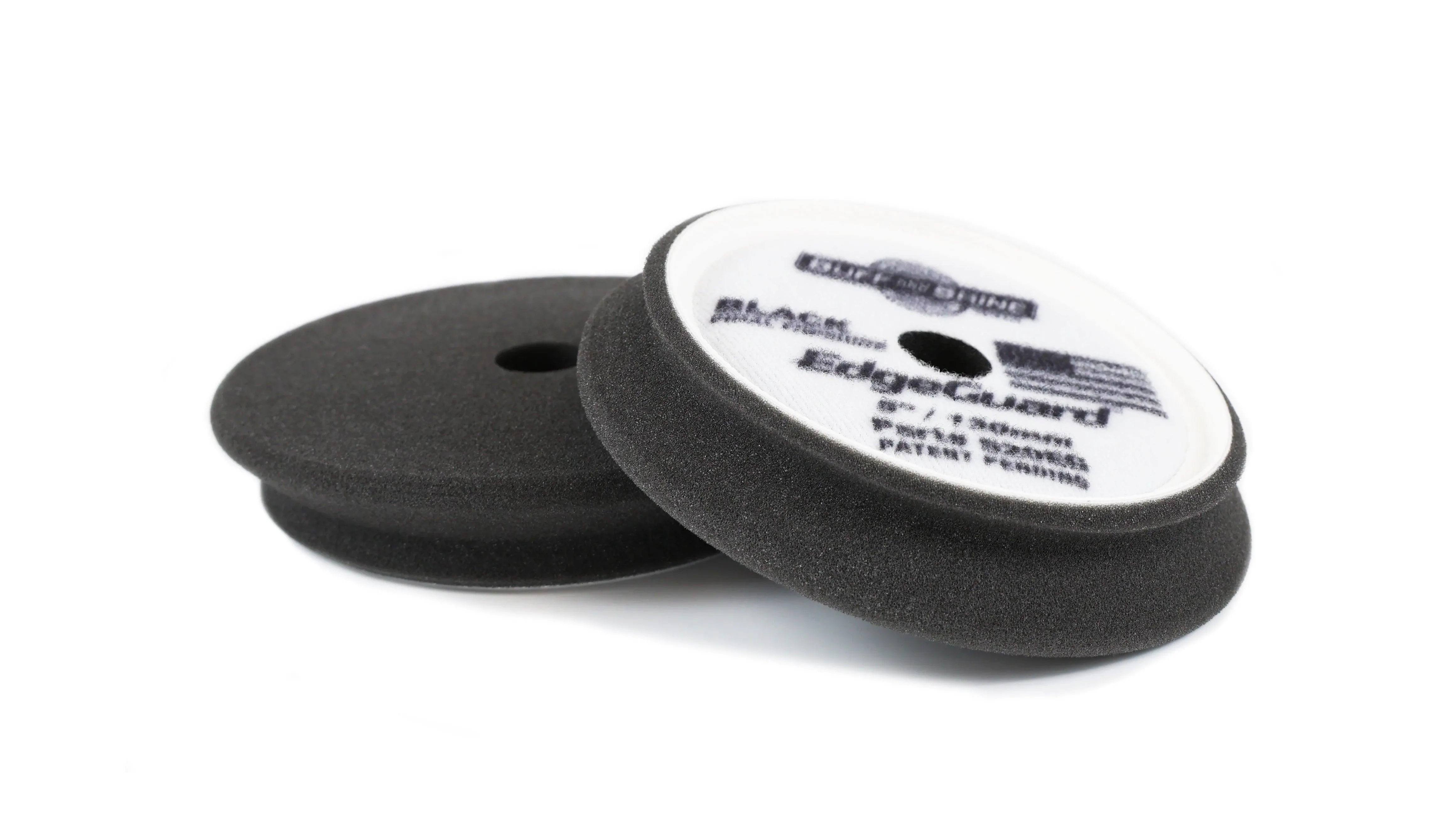 BUFF AND SHINE EdgeGuard Foam Pad, Black, Finishing, 5" (2 pack)