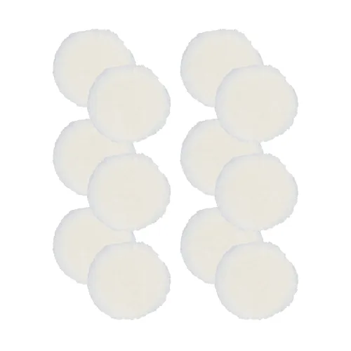 BUFF AND SHINE Natural 100% Knitted Wool Blue Interface (Edge Bevel) Soft Cut Pads
