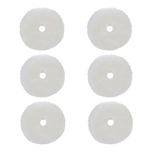 BUFF AND SHINE Natural 100% Knitted Wool Blue Interface (Edge Bevel) Soft Cut Pads
