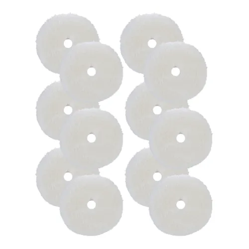 BUFF AND SHINE Natural 100% Knitted Wool Blueberry Foam Interface (Edge Bevel) Heavy Pile Cutting