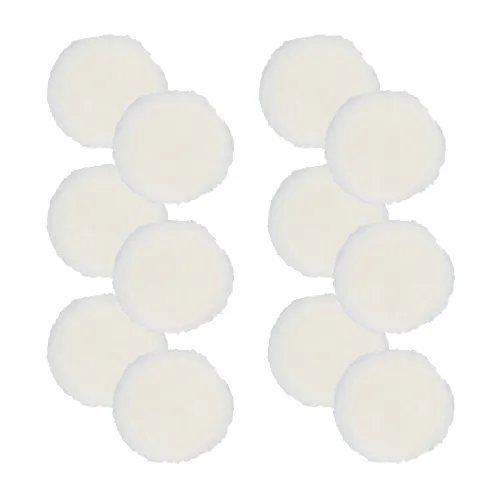 BUFF AND SHINE Natural 100% Knitted Wool Blueberry Foam Interface (Edge Bevel) Heavy Pile Cutting