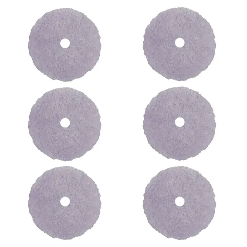 BUFF AND SHINE Purple 100% Knittted Wool Blend Cutting Pads