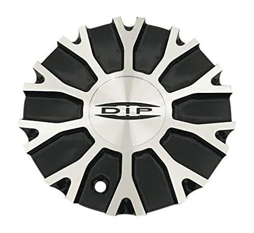 DIP Wheels C10D99B C-356-1 102932295-CAP Black and Machined Center Cap