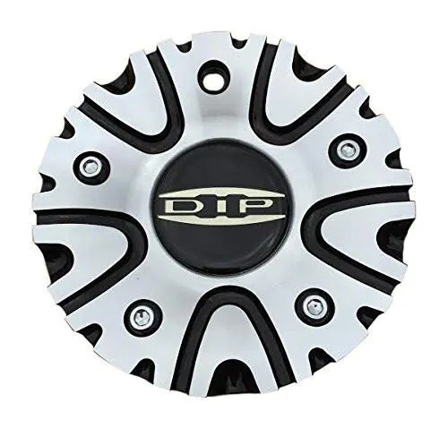 Dip Wheels Hype C10D50B 12112085F-2 Black and Machined Center Cap