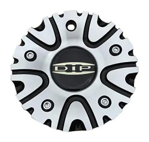 Dip Wheels Hype C10D50B 12112085F-2 Black and Machined Center Cap