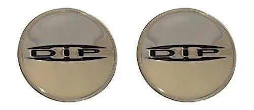 DIP Wheels Replacement Center Cap Logo Stickers 2 9/16 or 66MM 2 Pack