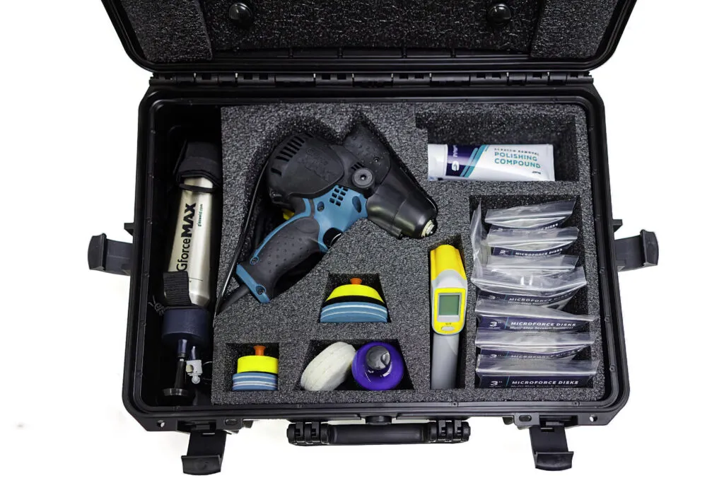 GLASWELD Gforce Max XL Kit – The Ultimate Mobile Glass Scratch Removal Solution