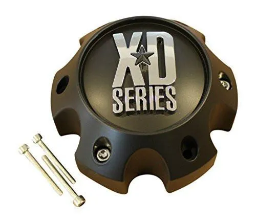 KMC XD Series 796 797 798 Matte Flat Black 6 Lug Wheel Rim Center Cap 1079L145 S708-06 ABS
