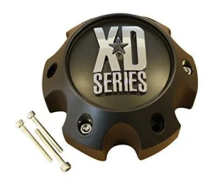 KMC XD Series 796 797 798 Matte Flat Black 6 Lug Wheel Rim Center Cap 1079L145 S708-06 ABS