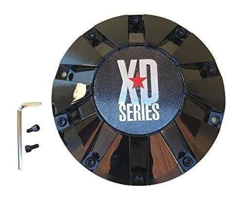 KMC XD SERIES 806 BOMB 451L215-B001 MB452S 451L215 LG1108-11 Black Center Cap
