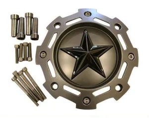 KMC XD Series 811 Rockstar 2 Matte Black w Black Star Center Cap SC-198 SC-190
