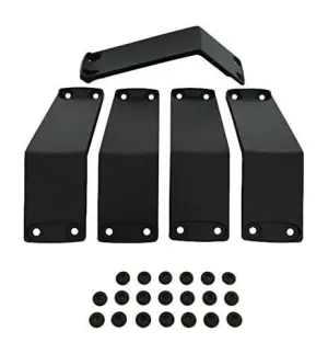 KMC XD Series Rockstar 2 811FIN22244NABS Black Wheel Inserts 22x12 Set of 5