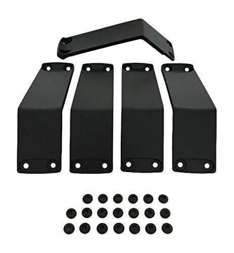 KMC XD Series Rockstar 2 811FIN22244NABS Black Wheel Inserts 22x12 Set of 5