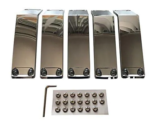 KMC XD Series Rockstar 2 811FIN22244NCHR 22 Inch Chrome Inserts Set of 5