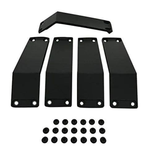 KMC XD Series Rockstar 2 811FIN24244NABS Black Wheel Inserts 24x12 Set of 5