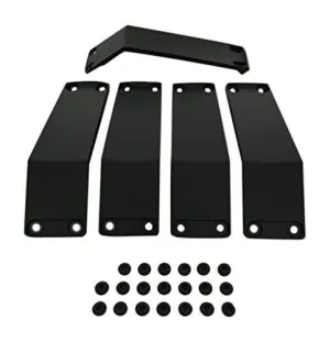 KMC XD Series Rockstar 2 811FIN24244NABS Black Wheel Inserts 24x12 Set of 5
