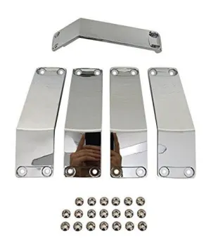 KMC XD Series Rockstar 2 811FIN24244NCHR Chrome Wheel Inserts 24x12 Set of 5