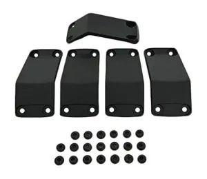 KMC XD Series Rockstar 2 811FIN29012NABS Black Wheel Inserts 20x9 Set of 5