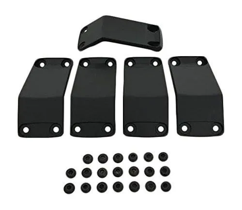 KMC XD Series Rockstar 2 811FIN29012NABS Black Wheel Inserts 20x9 Set of 5