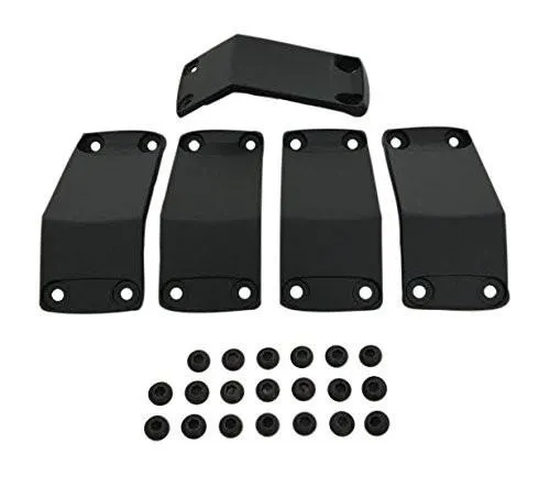 KMC XD Series Rockstar 2 811FIN78010ABS Black Wheel Inserts 17x8 Set of 5