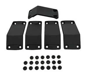 KMC XD Series Rockstar 2 811FIN79012NABS Black Wheel Inserts 17x9 Set of 5