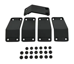 KMC XD Series Rockstar 2 811FIN89000ABS Black Wheel Inserts 18x9 Set of 5