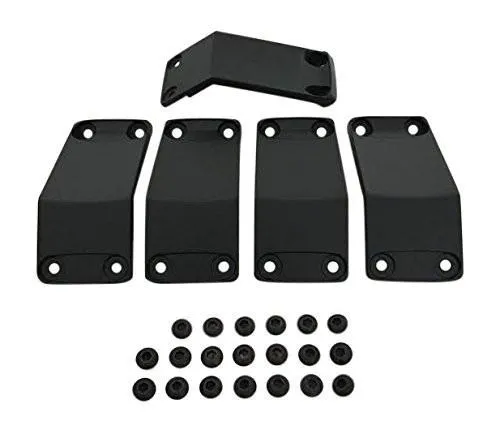 KMC XD Series Rockstar 2 811FIN89000ABS Black Wheel Inserts 18x9 Set of 5