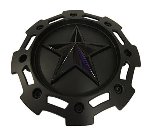KMC XD Series Rockstar 2 SC-205 S1403-09 Black on Black 5 and 6 Lug Center Cap