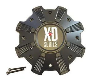 KMC XD Series Trap 823 M-989SB CAP M-989-UP M-989BKSB Black Wheel Center Cap