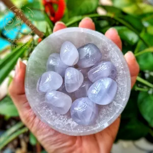 Lavender Yttrium Fluorite Tumbles
