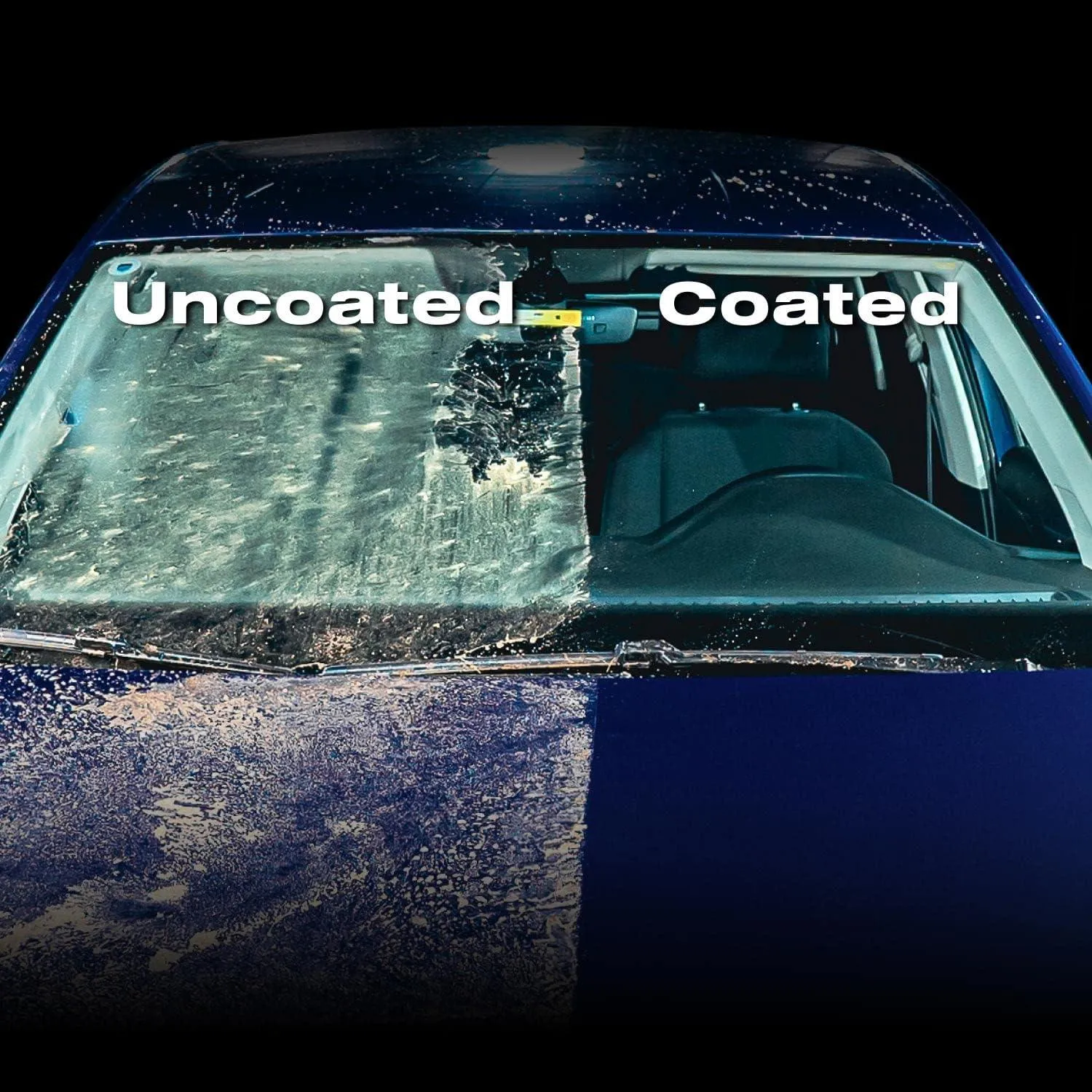Nasiol Glass Shield Ultra-Hydrophobic Windshield Coating for Safe, Clear Driving All-Season Water Repellent for Enhanced Visibility in Rain, Snow, and Storms