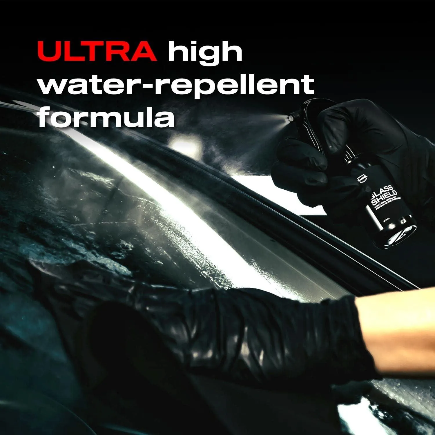 Nasiol Glass Shield Ultra-Hydrophobic Windshield Coating for Safe, Clear Driving All-Season Water Repellent for Enhanced Visibility in Rain, Snow, and Storms