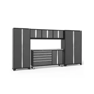 NEWAGE Bold Series 6 Piece Cabinet Set w/ Project Center, Wall Cabinets & Lockers