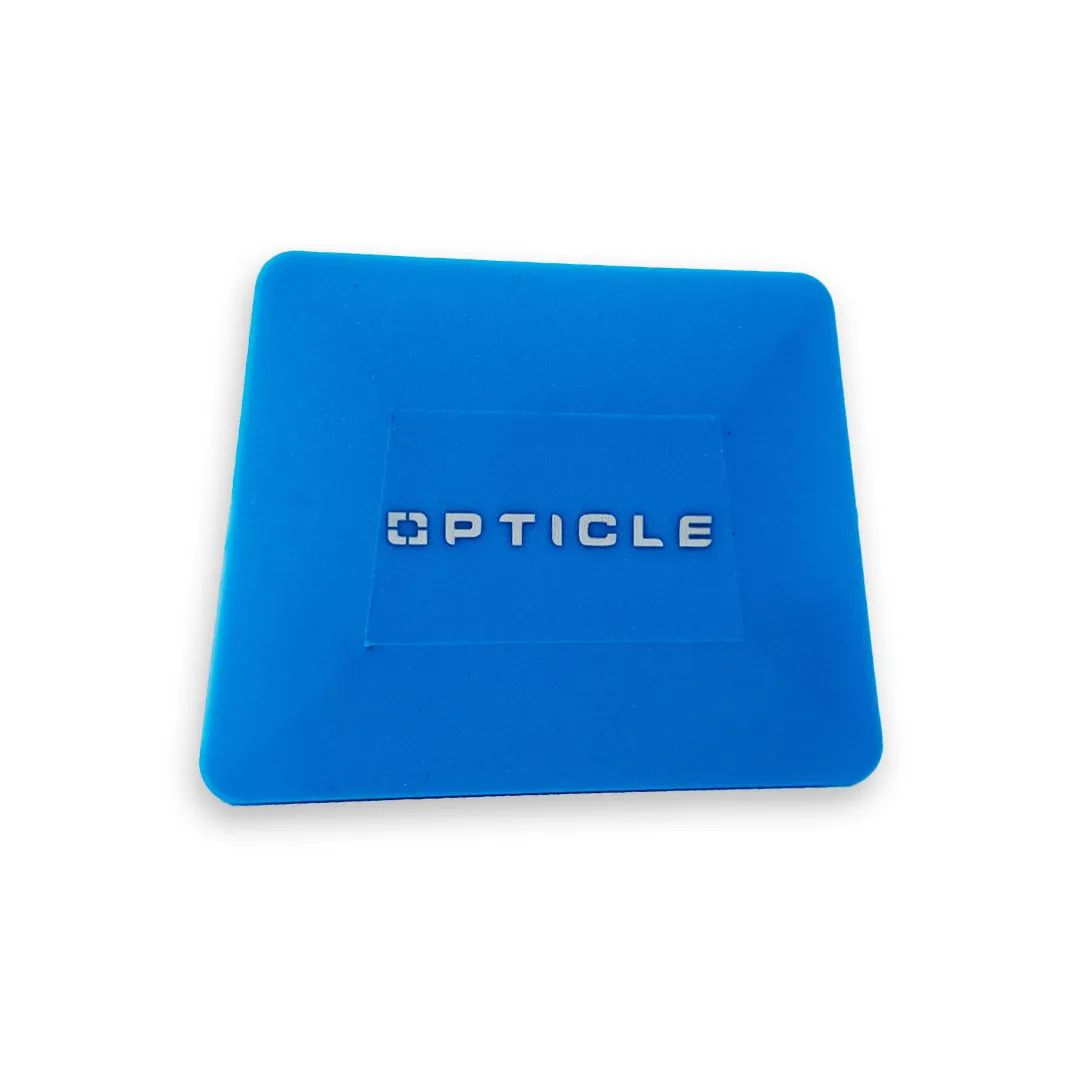 OPTICLE 4" Blue Hard Card – Medium Hardness for Window Tint Shrinking