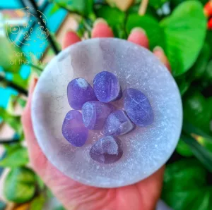 Purple Fluorite Tumbles (Frosted)